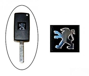 led svetla: Peugeot auto ključ – kućište sa logotipom - Kućište ključa za Peugeot — 1