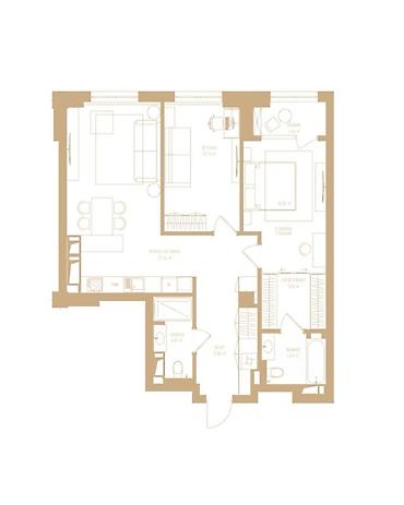 жк prime park: 2 комнаты, 86 м², Асанбай мкр Элитка, 19 этаж — 4