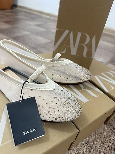 балетки зара: Туфли, 38, Zara, Новый, цвет - Белый, Самовывоз, Платная доставка — 2