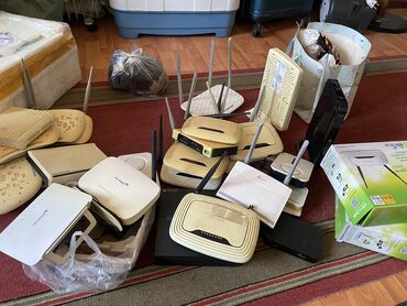 Модемы и сетевое оборудование: РОУТЕР роутеры интернет модем Тп линк 1 антенный максимальное — 4