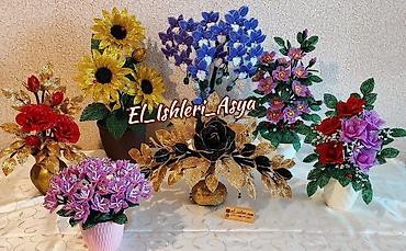 Bitkilər üçün dibçəklər: Muncuqdan el ishleri — 10