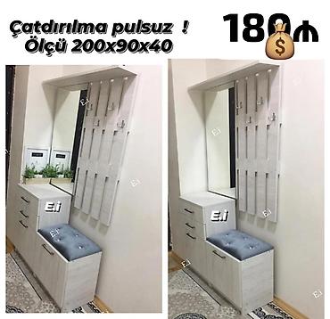 Шкафы-прихожие: Dehliz mebeli sifarişlə hazırlanır — 1