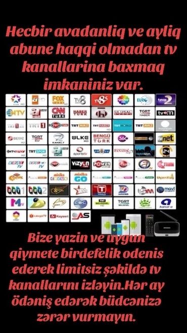 riffel tv kanal yigmaq: Hələdə Kanalları izləmək üçün aylıq ödəniş edirsən? Hecbir avadanliq