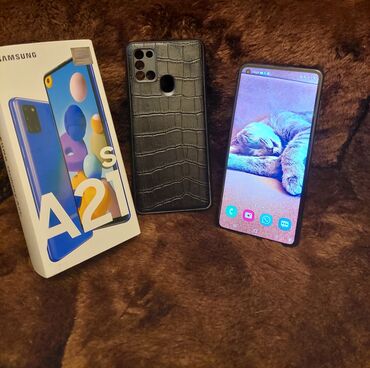 samsung galaxy grand dual sim: Samsung Galaxy A21S, 32 GB, rəng - Mavi, İki sim kartlı