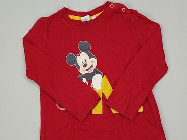 czerwone bluzki wizytowe: Bluzka, Disney, 12-18 m, stan - Dobry