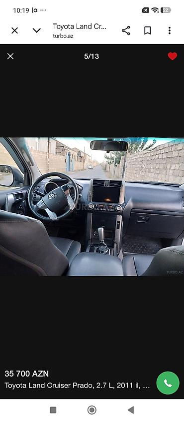 prado sukan: Toyota Land Cruiser Prado: 2.7 l | 2011 il Ofrouder/SUV — 4