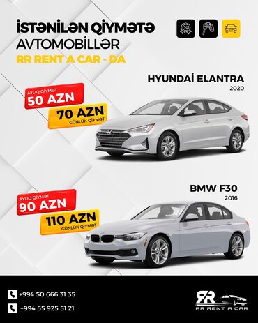 Sərnişin daşımaları: Günlük, BMW, Depozitsiz