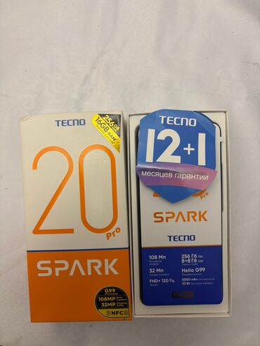 Tecno: Tecno Spark 20 Pro, 256 GB, rəng - Qara, Sənədlərlə — 7