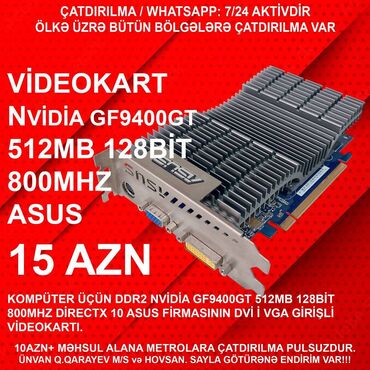 Operativ yaddaş (RAM): Videokart AMD GeForce 210, < 4 GB
