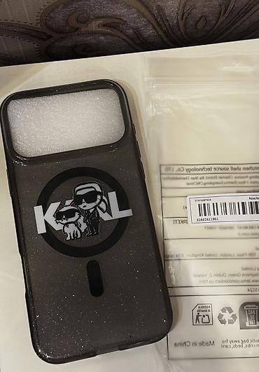 Orginal Karl Lagerfeld. Iphone 17 Pro Max ucun kabura