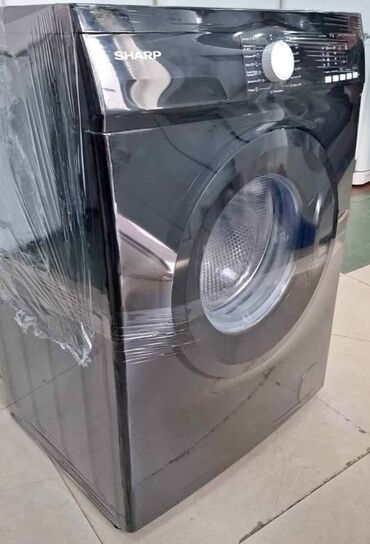 Ütülər və buxarlayıcılar: Sharp markalı bu paltaryuyan maşın 6 kq qara rəngdədir və ön