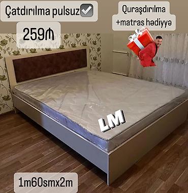 İki nəfərlik yataq dəsti - Ölçü: 1.60 m x 2 m - Başlıq: yumşaq lalafo.az -da İki nəfərlik yataq dəsti - Ölçü: 1.60 m x 2 m - Başlıq: yumşaq