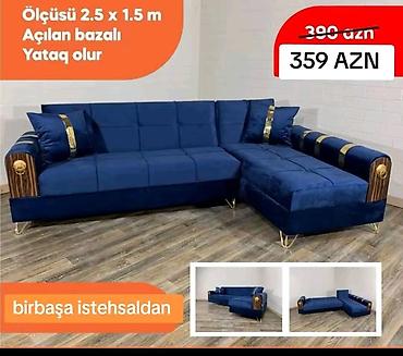 Диваны: Məhsul: Künc divan (transformasiya olunan) Qiymət: 359 AZN — 1