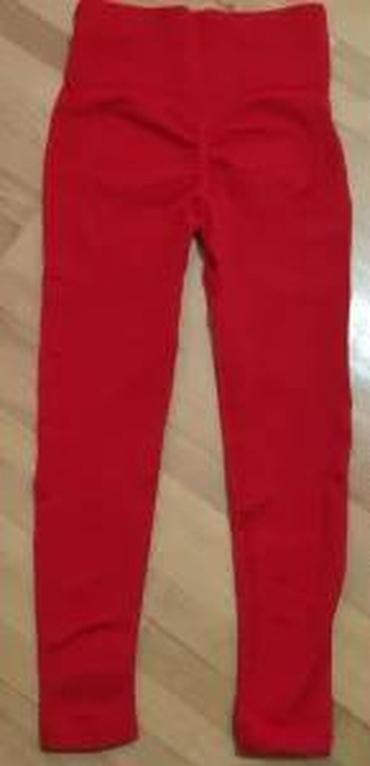 Helanke, biciklistički šortsevi: Crvene ženske helanke sa visokim strukom. Dizajnirane su za udobnost i — 18