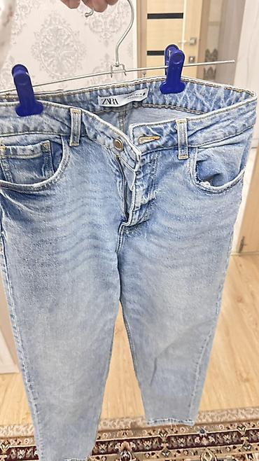 Джинсы: Джинсы ZARA, светло-голубой деним - Модель: классические — 1