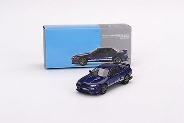 audio: 🏎️ Nissan Skyline GT-R VR32 Top Secret Metallic Blue – MiniGT 1:64 — 1