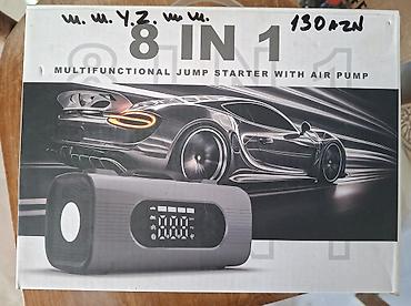 hava ufurən: 8-i 1-də çoxfunksiyalı avtomobil cihazı – Jump Starter + Hava — 1