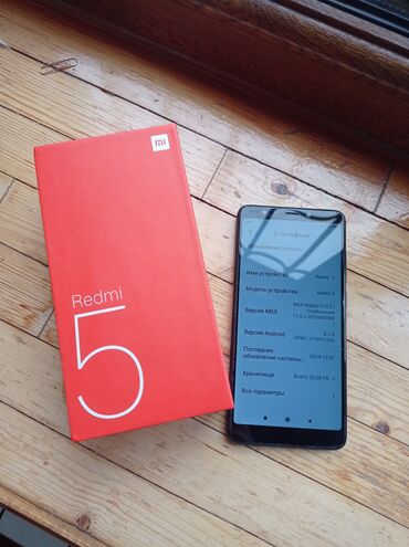 redmi ucuz telefonlar: Xiaomi Redmi 5, rəng - Qara