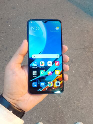 Xiaomi: Xiaomi Redmi 9T, 128 GB, rəng - Göy, 
 Barmaq izi