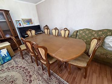 dinner table: Обеденная группа классического стиля: раздвижной овальный стол и 10 — 1