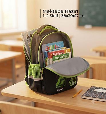 notebook cantaları: Məhsul: Uşaq məktəb çantası – “FOOTBALL” dizaynı, LIVEST - Rəng — 5