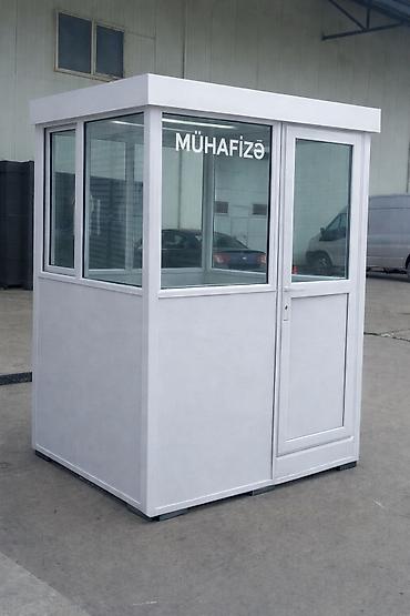 Sifarişlə market vitrinləri: PVC profilindən hazırlanmış mühafizə/post kabini - Ölçü: təxmini 2,5 — 29