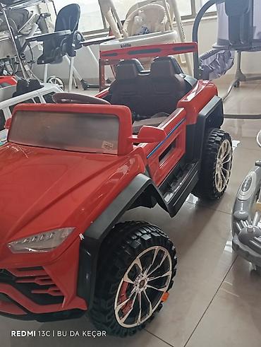 Детские электрокары: Uşaq üçün elektrikli minik maşını – qırmızı rəng Xüsusiyyətlər: - SUV — 3