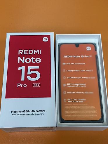 redmi 13 pro 5g: Redmi, Redmi Note 15 Pro, Новый, 256 ГБ, цвет - Черный, 1 SIM, 2 SIM, eSIM — 1