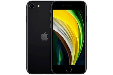 Apple iPhone: IPhone SE 2020, Б/у, 64 ГБ, Черный, Чехол, 79 %
