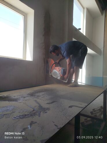 Beton işləri: Beton kəsmə xidməti - Divar, döşəmə və tavanlarda dəqiq xəttli — 10