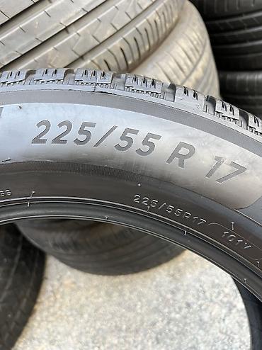 stud 100: Шины 225 / 55 / R 17, Всесезонная, Б/у, Комплект, Германия, Michelin — 4