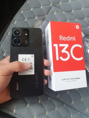 тела: Xiaomi, Redmi 13C, 128 ГБ, түсү - Кара, 2 SIM