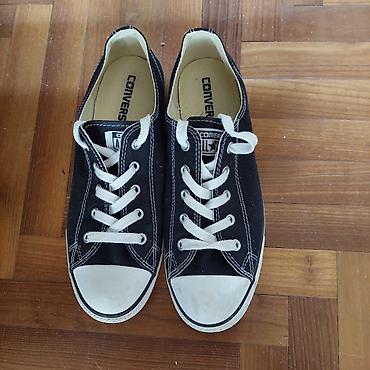 Converse All Star patike, nizak model (low-top). - Boja: crna sa belim
