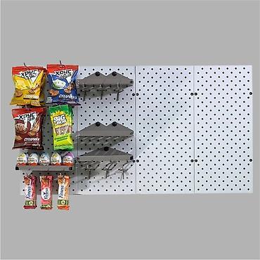 Стеллажи: Панель перфорированная, настенная, для магазина и склада — 8