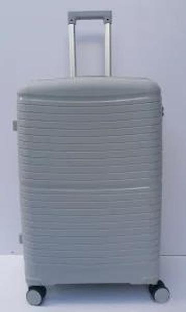 Putni koferi i torbe: Tvrdi kofer na točkiće – sivi - Materijal: izdržljiva tvrda školjka — 13