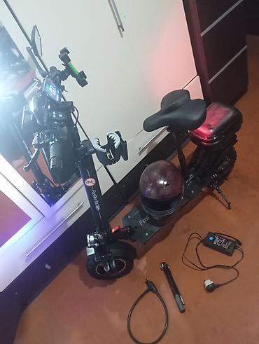 Elektrikli samokatlar: Elektrik skuter – güclü off-road təkərlər və oturacaqlı komplekt - — 1