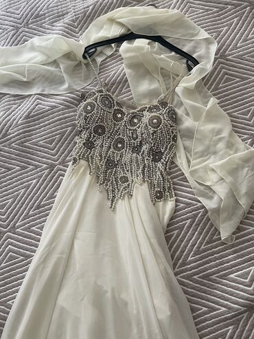 свадебное платье русалка: Вечернее платье, Русалка, Длинная модель, Без рукавов, Камни, M (EU 38)