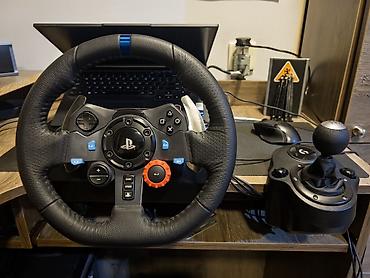 Logitech G29 Driving Force sükan dəsti + 3 pedallı blok + Logitech