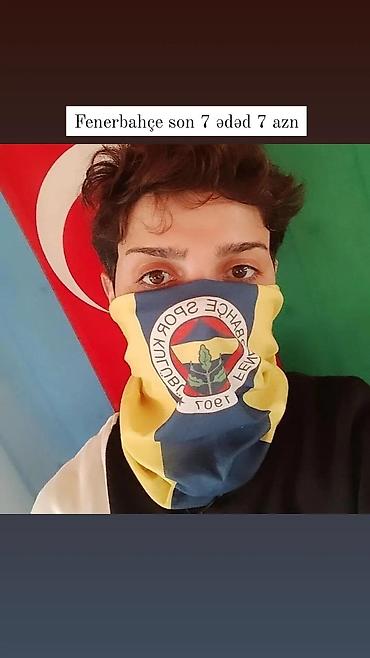 Digər baş geyimləri: Futbol komandalarının bandanalari Qiymət 3-7 azn arası dəyişir hal — 7