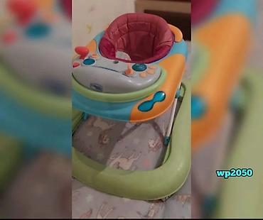 el arabası: Uşaq gəzdirəni / Yürütəç - Rəngli və cəlbedici dizayn: yaşıl, mavi və — 1