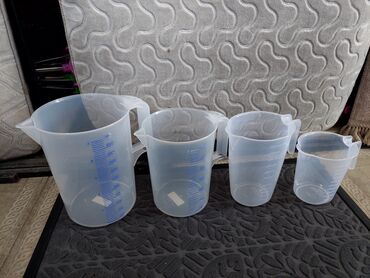 Digər qab-qacaq və mətbəx ləvazimatları: Ölçu qablari 500 ml 1 litr 2 litr 3 litr 5 litr ferqli olculerde var — 12