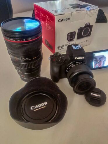 для видео: Продам фотоаппарат made in Japan Canon eos m50 markII (EF-M15-45 IS