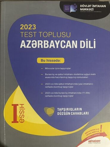 Kasalar: Azərbaycan dili Testlər 11-ci sinif, DİM, 1-ci hissə, 2023 il