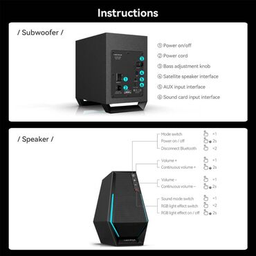 Dinamiklər və kolonkalar: Edifier Kolonka, Növ - Bluetooth — 8