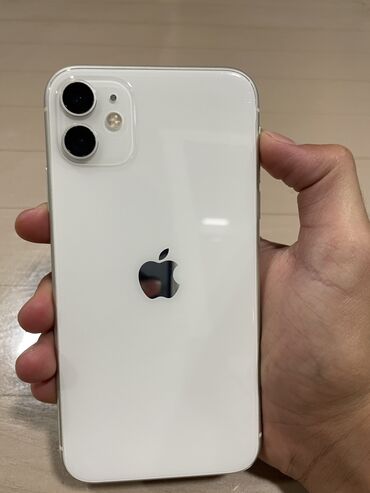 телефон флай с телевизором сенсорный: IPhone 11, 128 GB, Ağ, Face ID