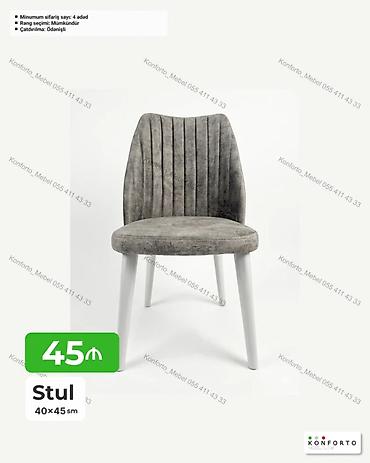 masa ofis: Məhsul: Yumşaq oturacaqlı stul Ölçü: 40×45 sm - Modern dizaynlı — 1