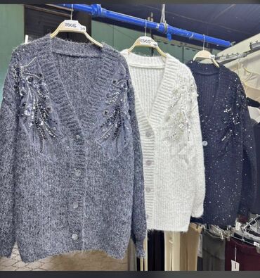 чёрное платье размер 50 52: Кардиган, Жүн, Орто модель, Күз-жаз