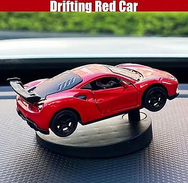 mondial drift: Drifting Red Car – avtomobil paneli üçün mini fırlanan model oyuncaq — 1