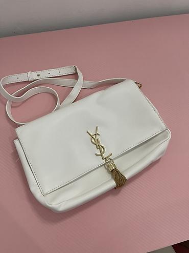 Аксессуары: Классическая сумка, Saint Laurent, Материал: Искусственная кожа, Регулируемый ремень, Женские, Новый — 1