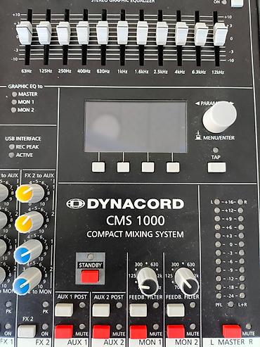 ses mikseri: Dynacord CMS 1000 – kompakt mikser sistemi - 10 mono mikrofon/line — 1